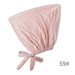 BD-01  Adjustable mercerized cotton jersey strap Muslim hat bottom cap