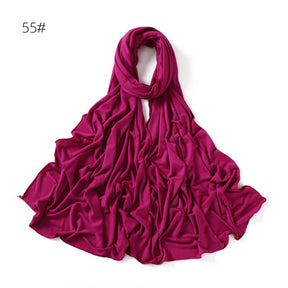 YZ101  Small-Size Plain Mercerized Cotton Jersey Hijab