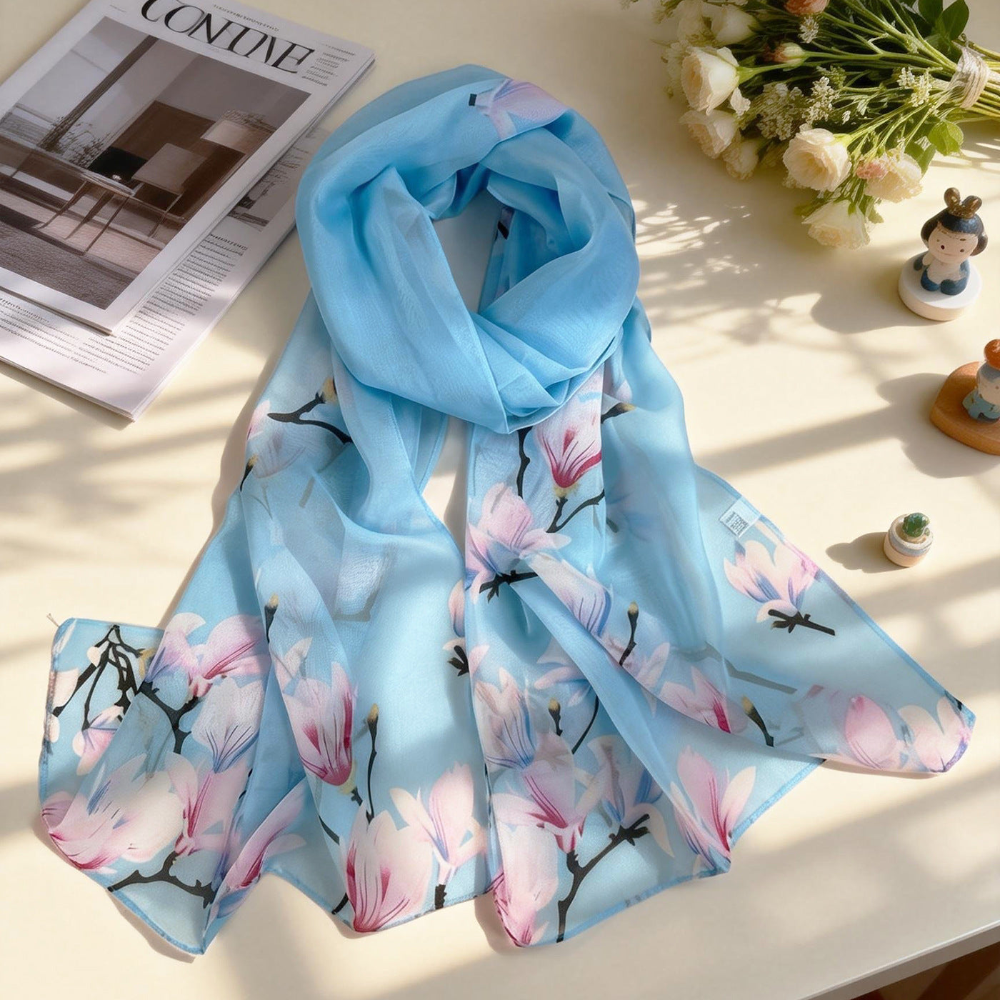 XX2001   Versatile Printed Chiffon Scarf
