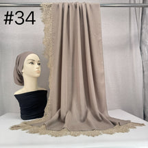 HY002  Elegant Plain Breathable Modal Hijab + Undercap Set