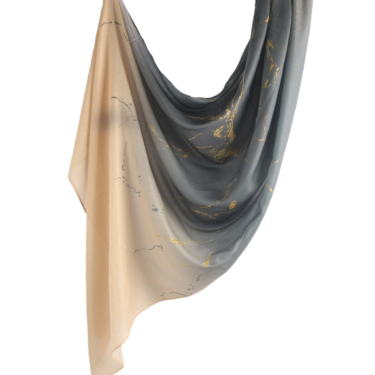 WJ001  Printed Tie-Dye Polyester Long Hijab