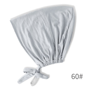 BD-01  Adjustable mercerized cotton jersey strap Muslim hat bottom cap