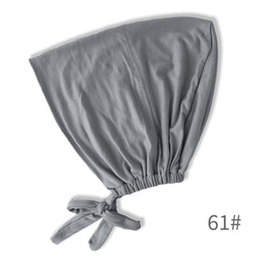 BD-01  Adjustable mercerized cotton jersey strap Muslim hat bottom cap
