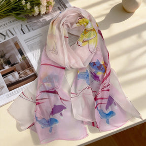 XX2001   Versatile Printed Chiffon Scarf