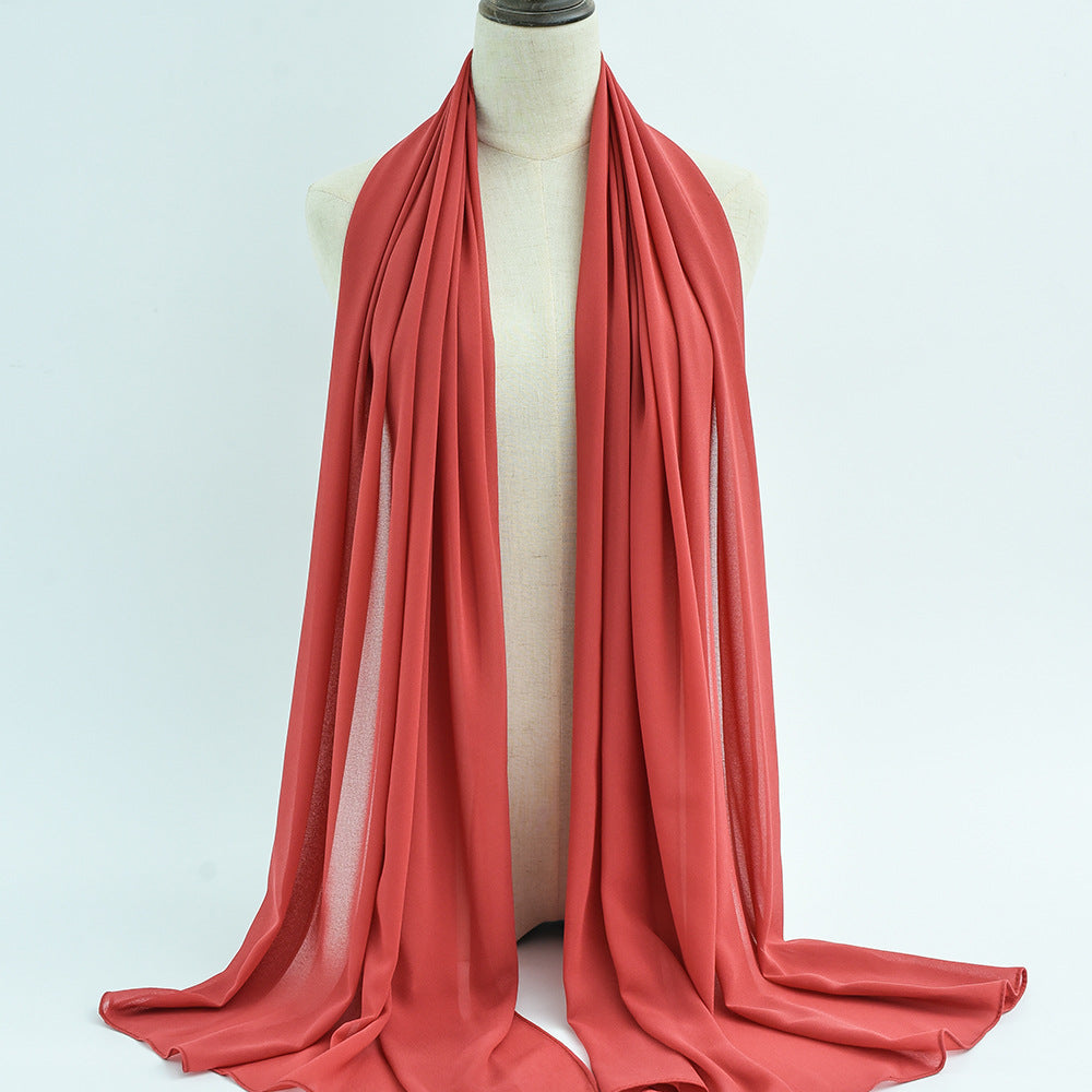 G50 132 warna Tudung chiffon mutiara