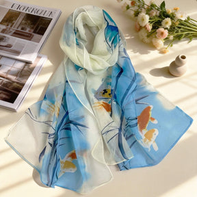 XX2001   Versatile Printed Chiffon Scarf