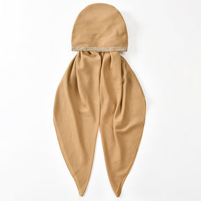 RS009  Rhinestone Bucket Hat Scarf
