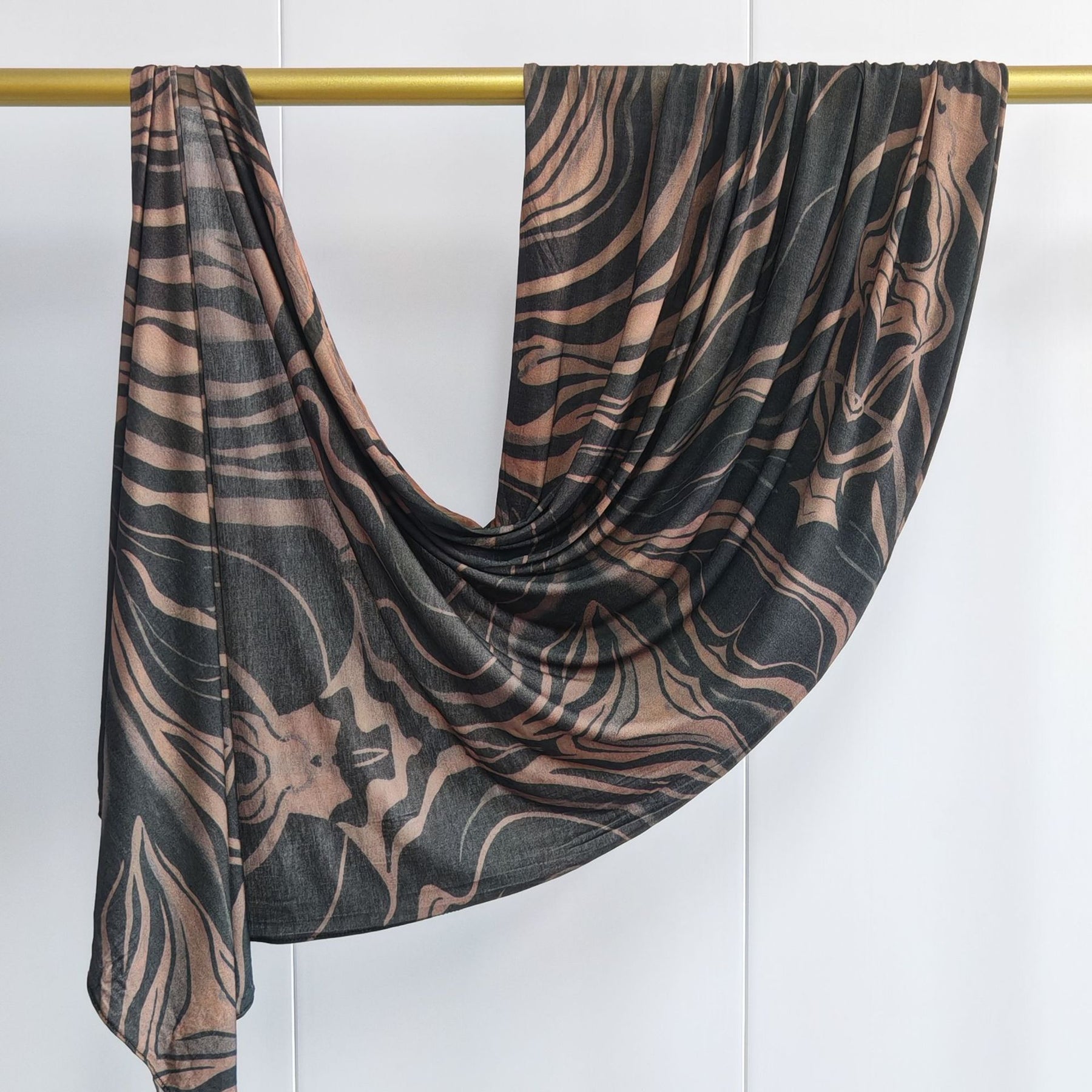 JB021 145GSM Mercerized Cotton Printed Jersey Hijab