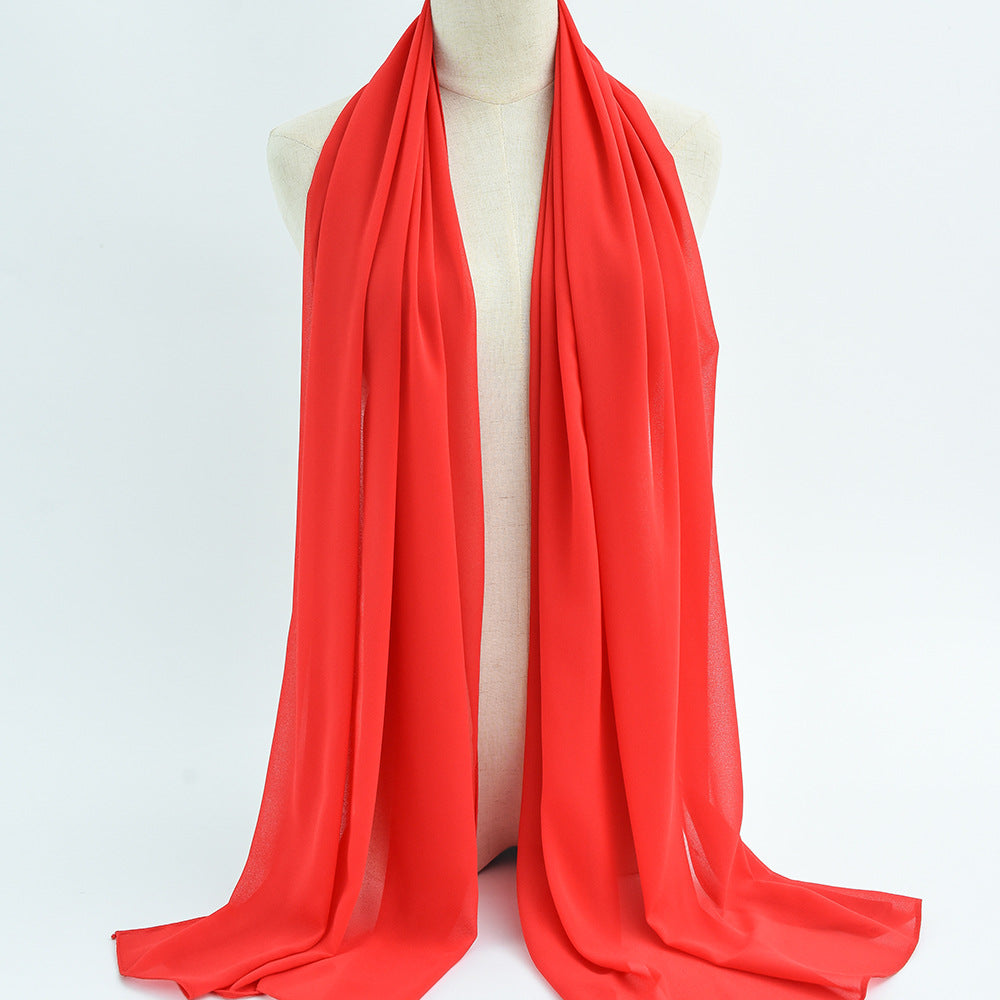 G50 132 warna Tudung chiffon mutiara