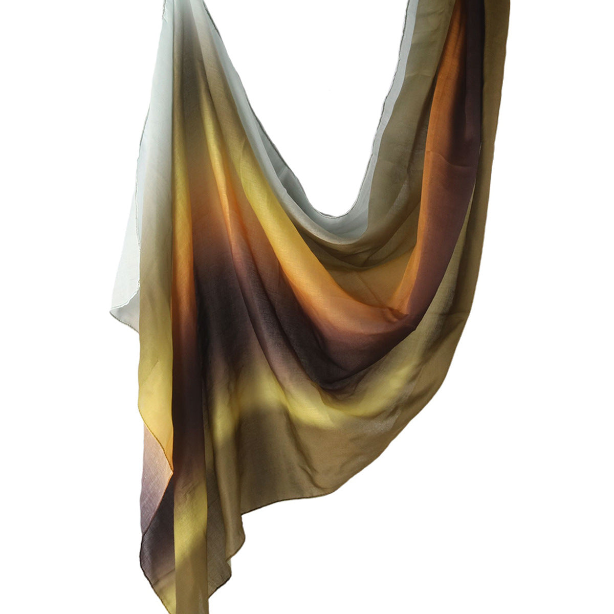 WJ001  Printed Tie-Dye Polyester Long Hijab