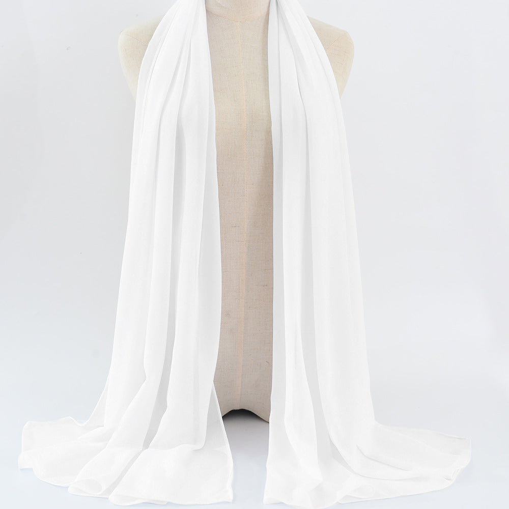 G50 132 warna Tudung chiffon mutiara