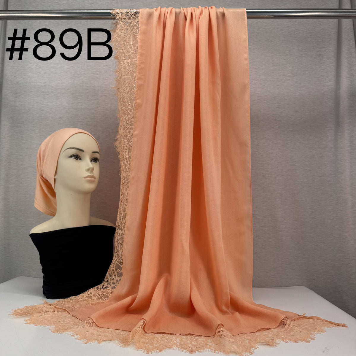 HY002  Elegant Plain Breathable Modal Hijab + Undercap Set