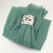 WJ01  Plain Seersucker Crinkle Fringe Edge Large Hijab