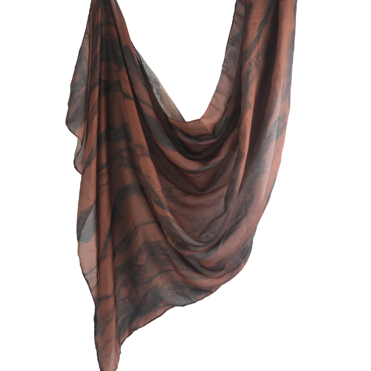 WJ001  Printed Tie-Dye Polyester Long Hijab