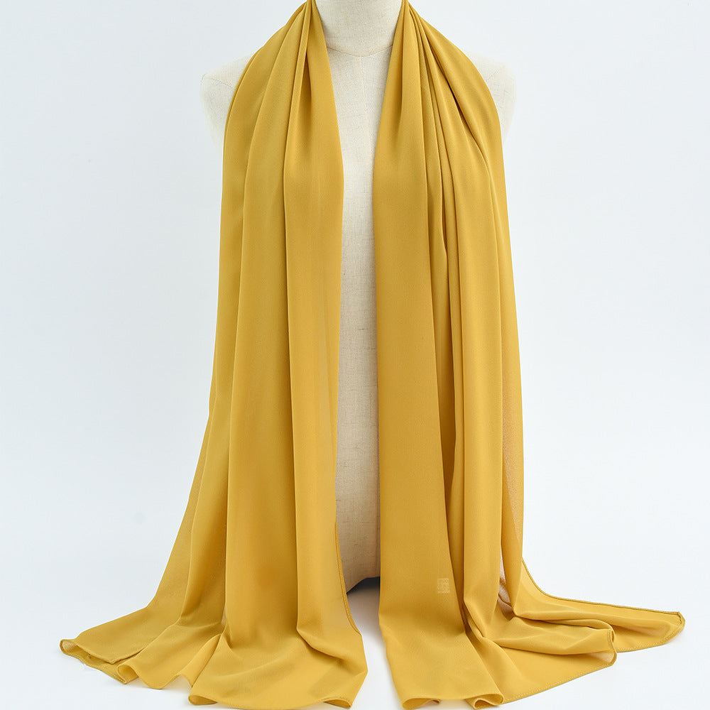 G50 132 warna Tudung chiffon mutiara