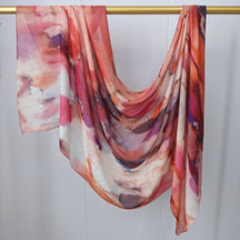 JB020  Fashion Single Stitch Printed Modal Hijab