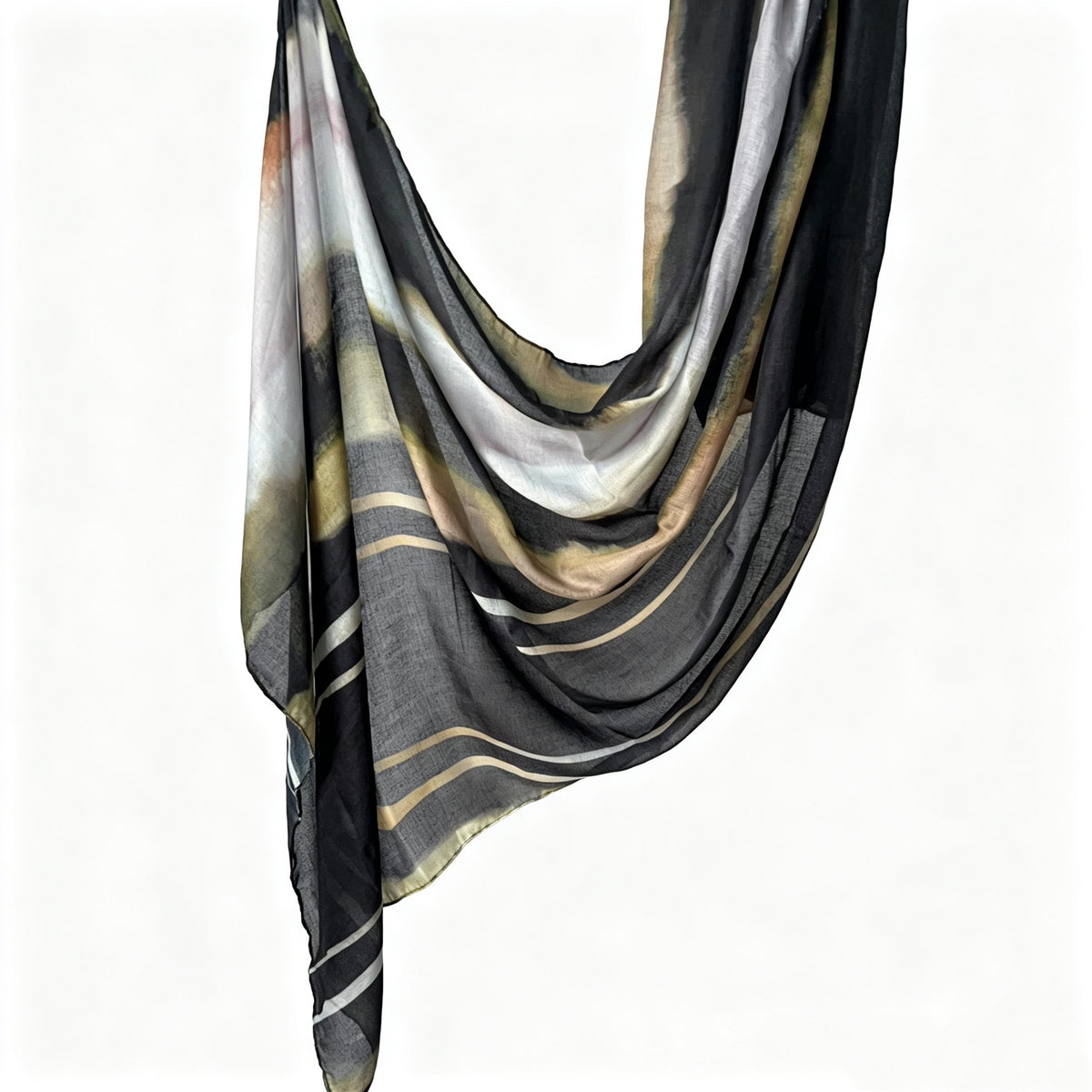 JB030 Printed Double-Sided Polyester Cotton Hijab