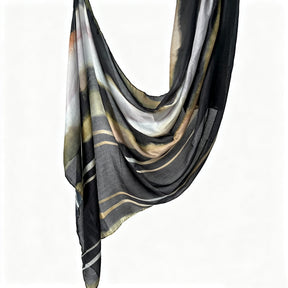 JB030 Printed Double-Sided Polyester Cotton Hijab
