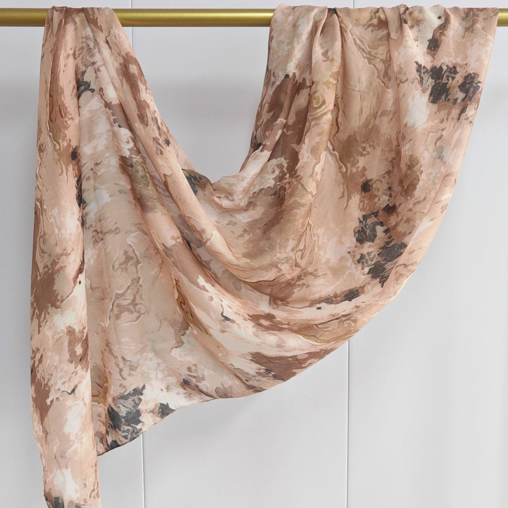 JB030  Printed Double-Sided Dye Penetration Soft Hijab