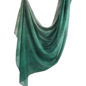 WJ001  Printed Tie-Dye Polyester Long Hijab