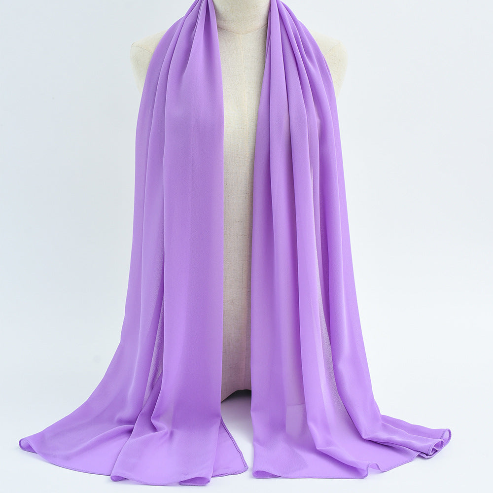 G50 132 warna Tudung chiffon mutiara