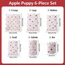 #59-Apple Dog 6 Piece Set （Small Medium Large + Extra Large + Cylinder + Bra）