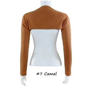 YZ17  Solid color modal cotton bottoming shoulder sleeves