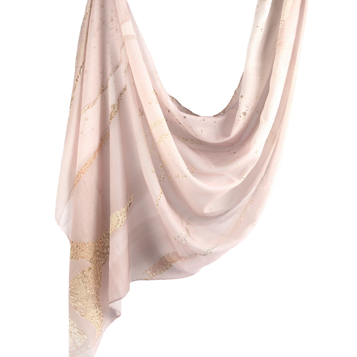 WJ001  Printed Tie-Dye Polyester Long Hijab
