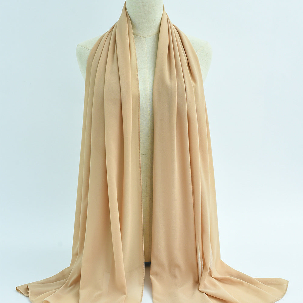 G50 132 warna Tudung chiffon mutiara