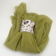 WJ01  Plain Seersucker Crinkle Fringe Edge Large Hijab