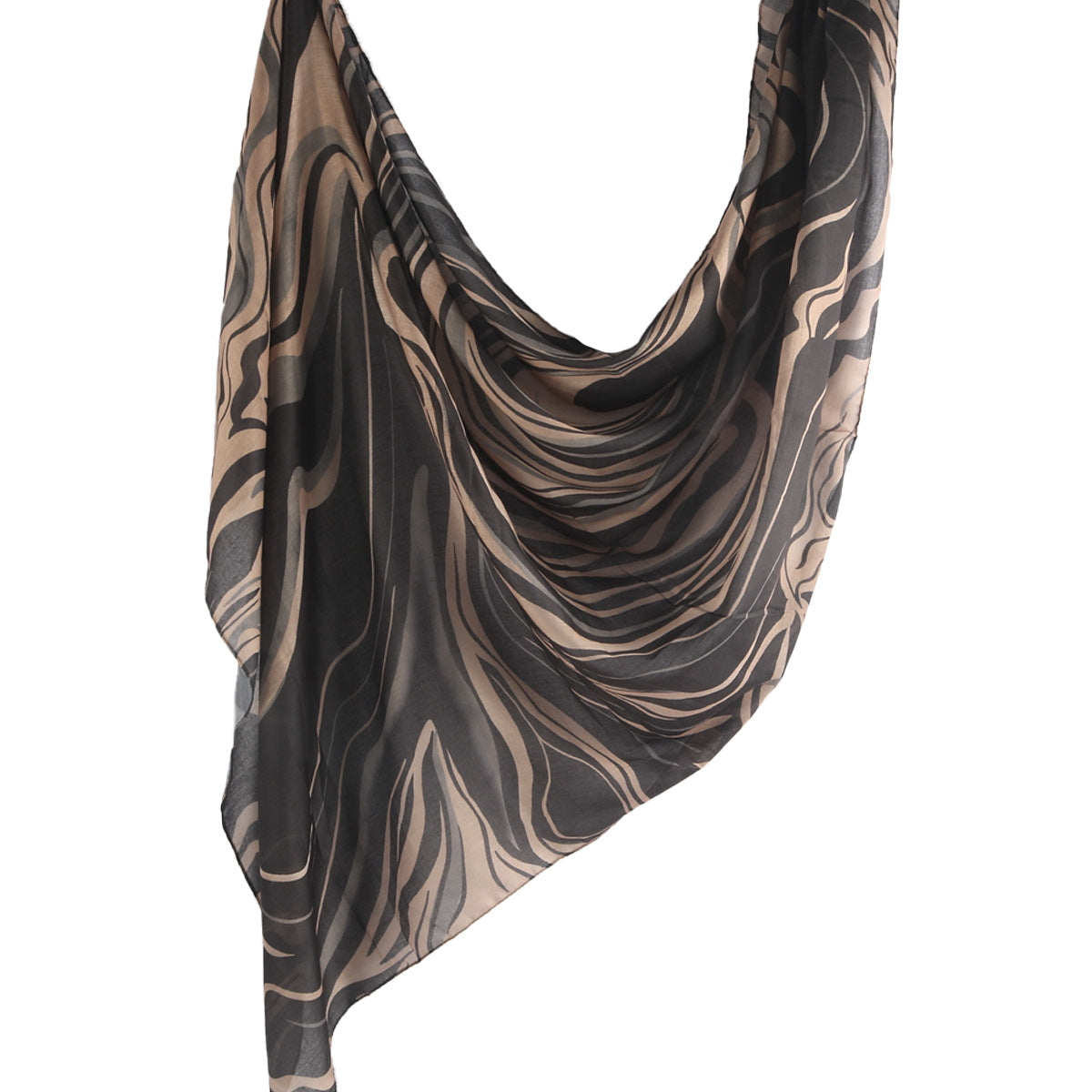 WJ001  Printed Tie-Dye Polyester Long Hijab