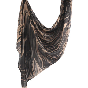 WJ001  Printed Tie-Dye Polyester Long Hijab