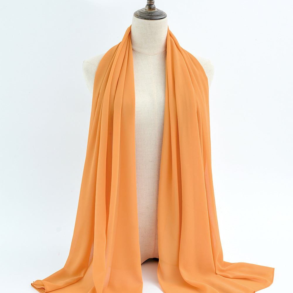 G50 132 warna Tudung chiffon mutiara