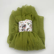WJ01  Plain Seersucker Crinkle Fringe Edge Large Hijab