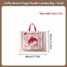 #65-Coffee Apple Dog Tote Bag （Small 30*40*4cm）