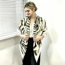 S11001  110*110 cm Printed Silk-Look Large Square Scarf