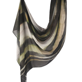 WJ001  Printed Tie-Dye Polyester Long Hijab