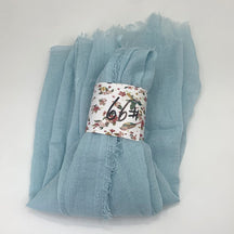 WJ01  Plain Seersucker Crinkle Fringe Edge Large Hijab