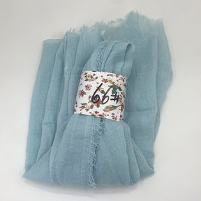WJ01  Plain Seersucker Crinkle Fringe Edge Large Hijab