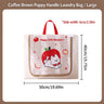 #67-Coffee Apple Dog Tote Bag （Large 40*50*6cm）