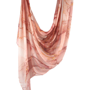 WJ001  Printed Tie-Dye Polyester Long Hijab