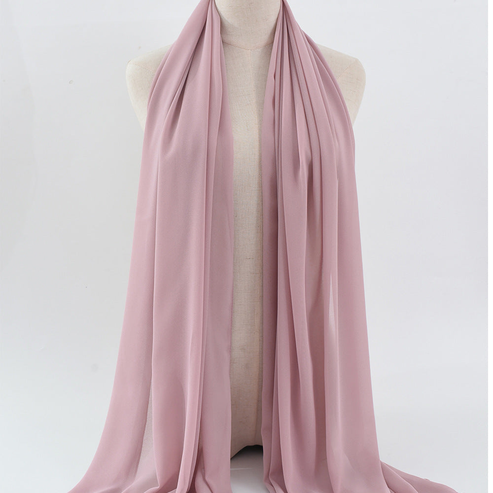 G50 132 warna Tudung chiffon mutiara