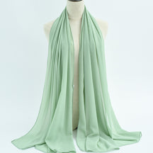 G50 132 colores Hijab de gasa perla