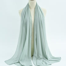 G50 132 colores Hijab de gasa perla
