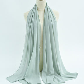 G50 132 warna Tudung chiffon mutiara