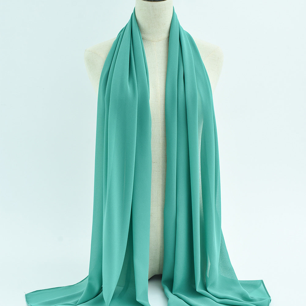 G50 132 warna Tudung chiffon mutiara
