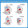 #74-Blue Apple Dog Tote Bag 4 Piece Set (（Small Medium Large Bra Bag）)