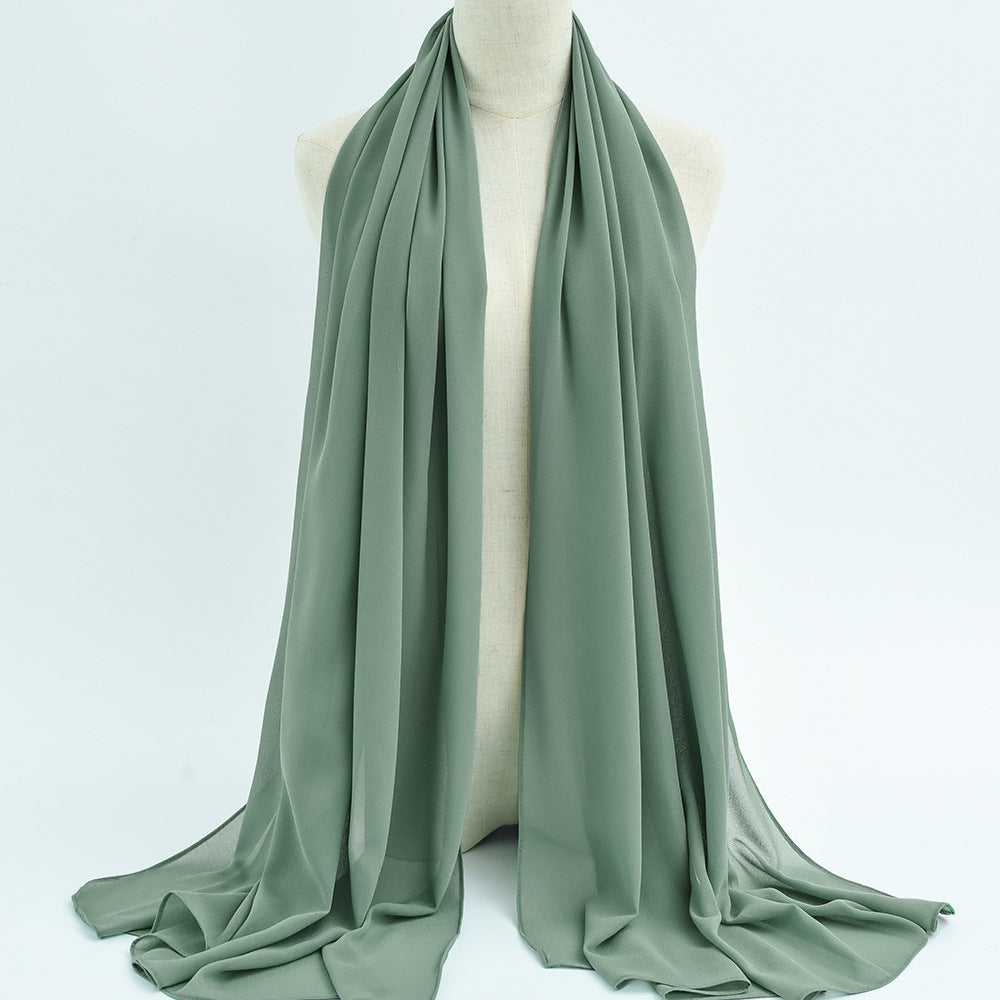G50 132 warna Tudung chiffon mutiara