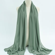 G50 132 colores Hijab de gasa perla