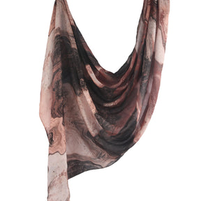 WJ001  Printed Tie-Dye Polyester Long Hijab